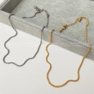 زنجیر خاویاری طلایی و نقره ای